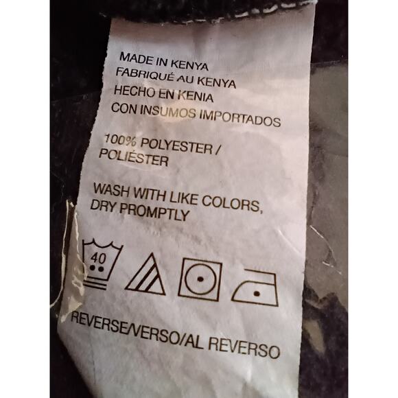 IZOD Unisex Warm Winter Sweater Pullover 2X Black Polyester Casual Cozy - Picture 6 of 6